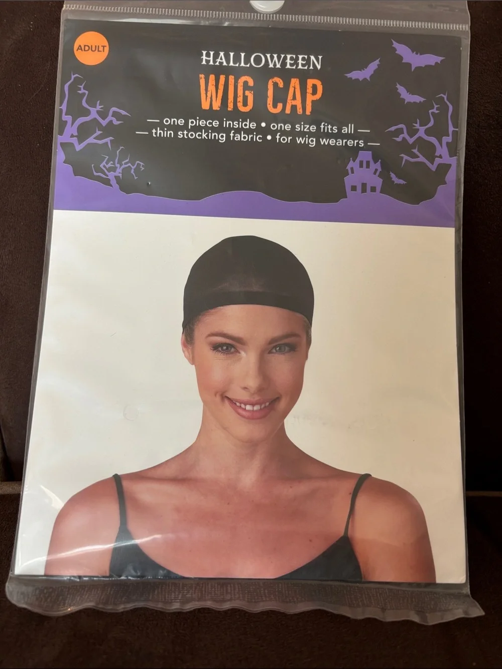 Wig Cap OS Adult Black